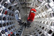 Volkswagen’s 800-Vehicle Car Towers in Germany