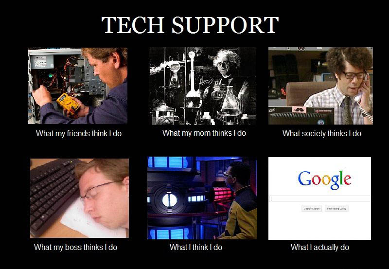 what my friends think I do what i actually do tech support » TwistedSifter