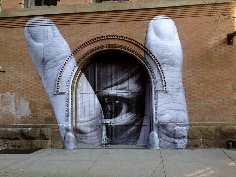 Picture of the Day: JR & Liu Bolin Street Art Collabo in NYC