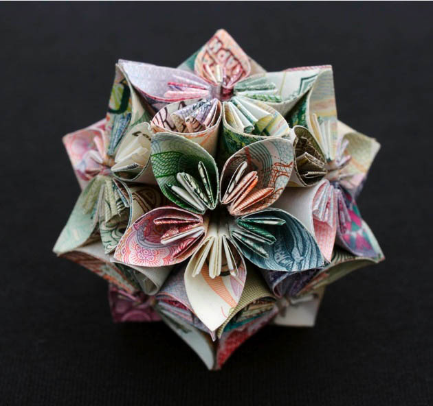 Geometric Shapes Made from Currency » TwistedSifter