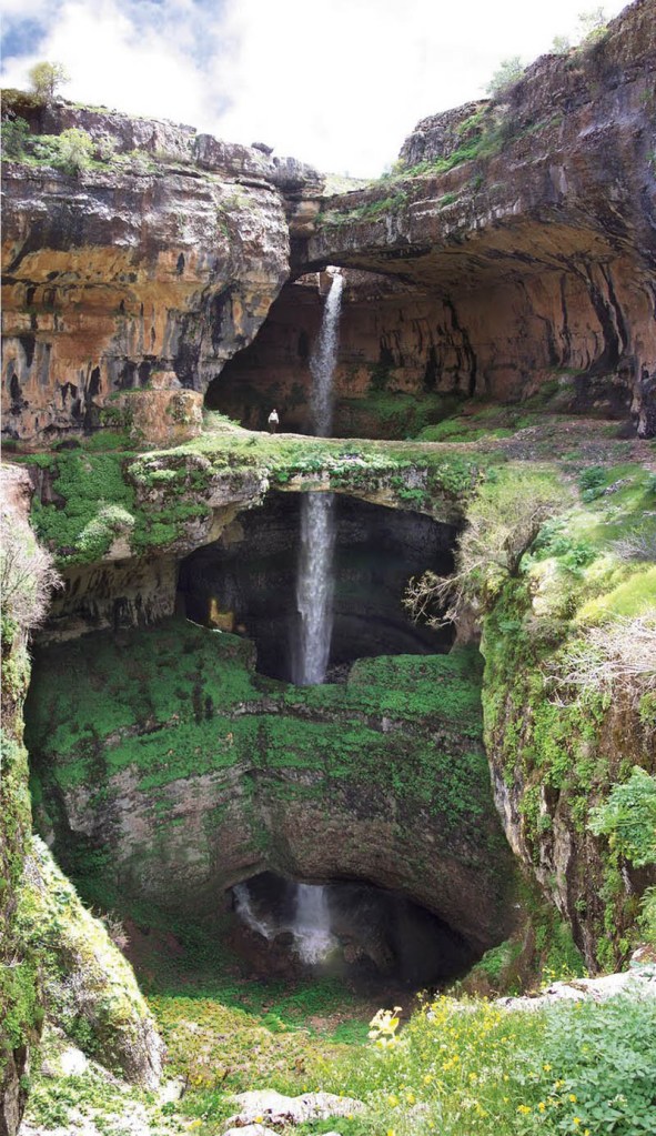 Picture of the Day: The Three-Tiered Waterfall of Baatara Gorge