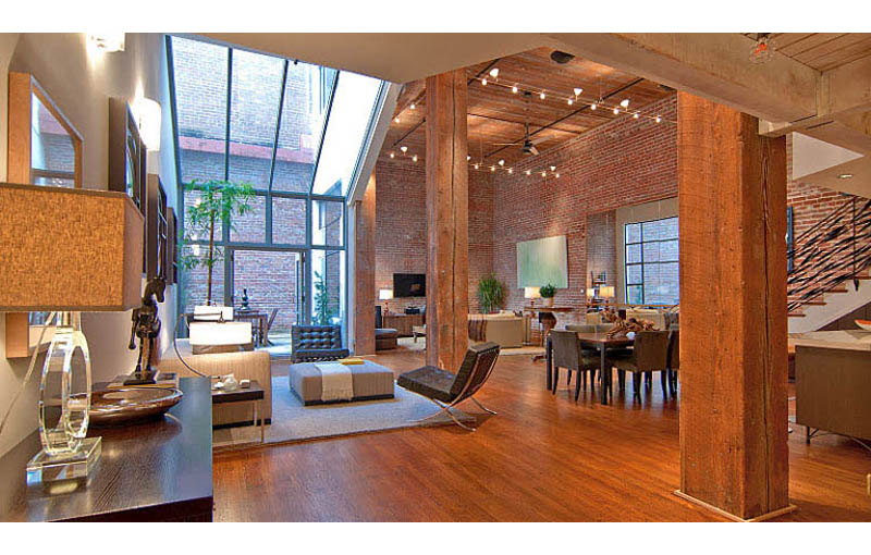 Stunning Open Concept Loft with Exposed Brick