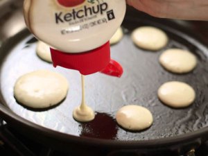 ketchup bottle pancake ketchup bottle pancake
