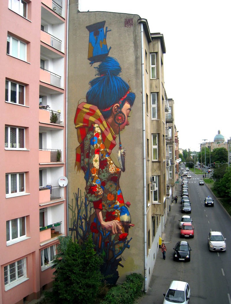 Picture of the Day: Street Artist Sainer Goes Big in Poland - TwistedSifter