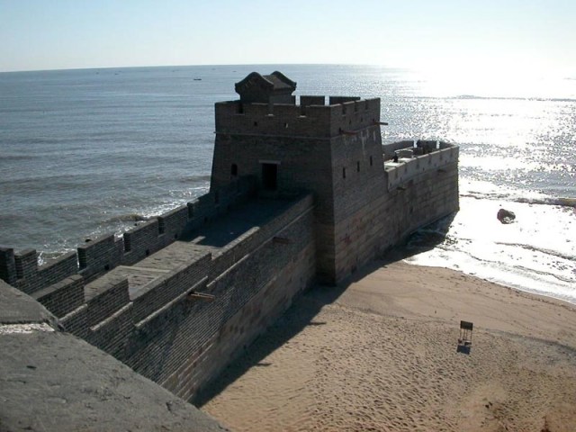 Picture Of The Day Where The Great Wall Of China Meets The Sea Twistedsifter