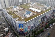 Houses Built on Roof of Shopping Mall in China