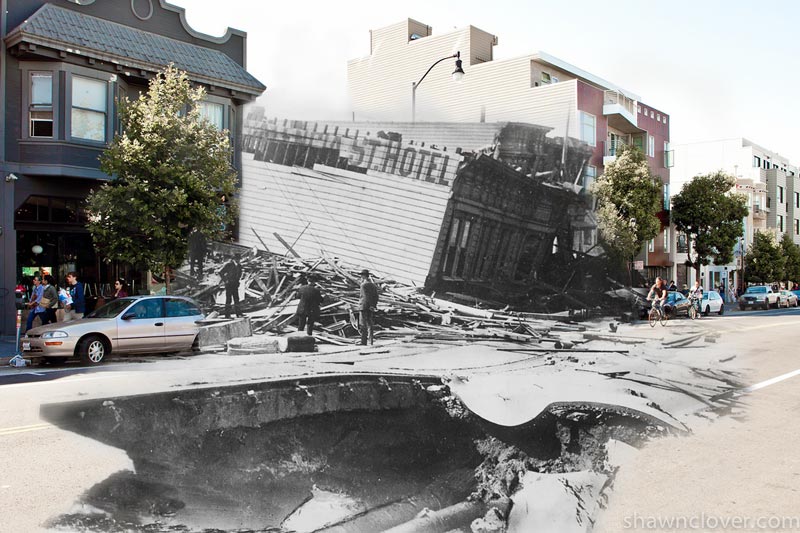 San Francisco Earthquake Photos Blended Into Present Day » TwistedSifter