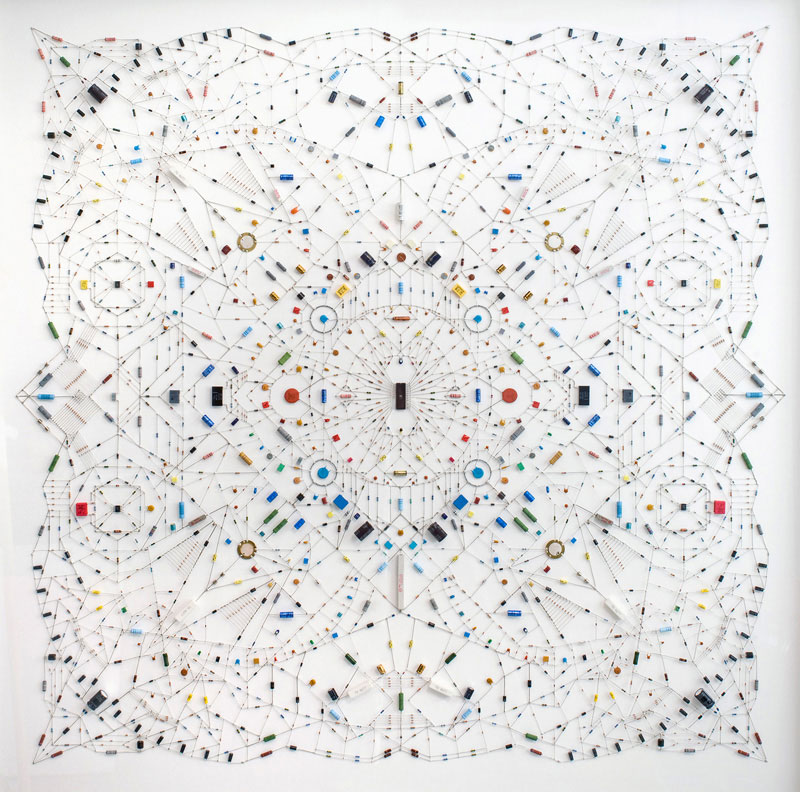 Technological Mandalas Made From Circuitry