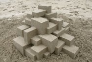 Geometric Sand Sculptures by Calvin Seibert