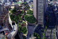 The 8 Level Rooftop Park in Osaka, Japan