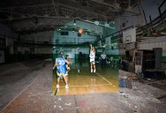 An Abandoned School in Detroit – Now and Then