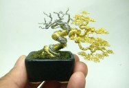 Miniature Bonsai Tree Wire Sculptures by Ken To