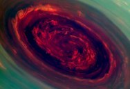 Saturn’s 2000 km Wide Hurricane Eye