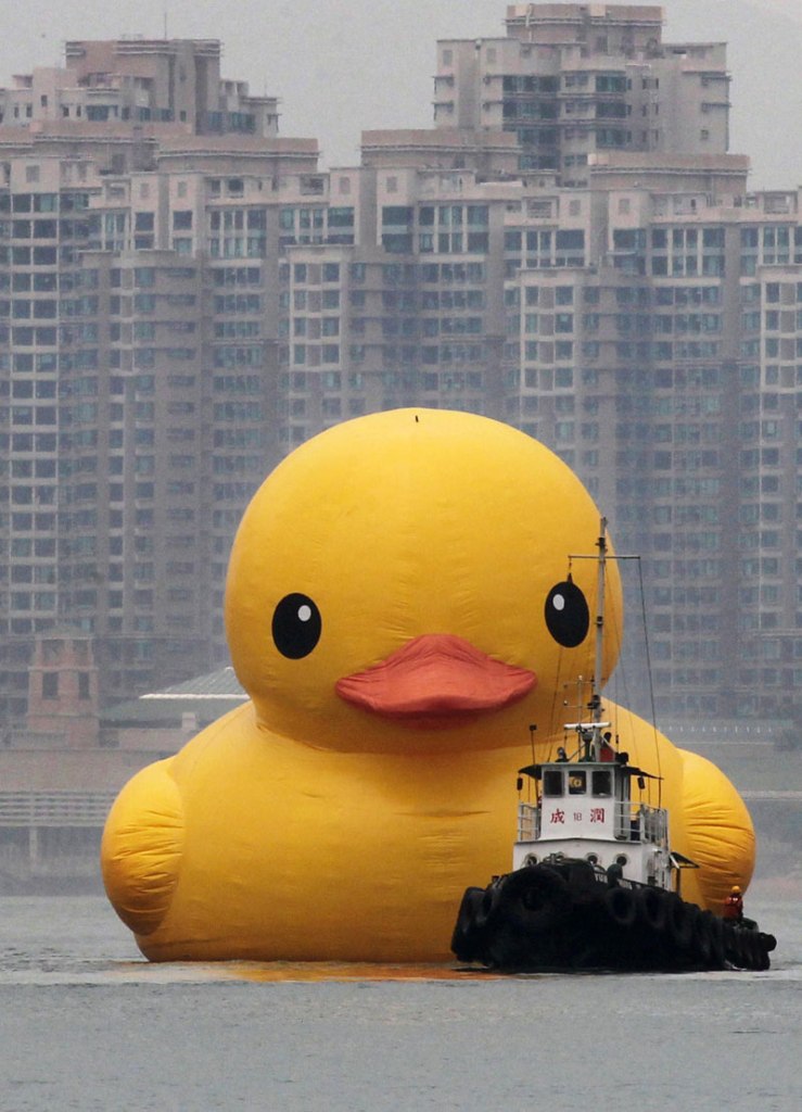 A Gigantic Rubber Duck Makes Its First Visit to China