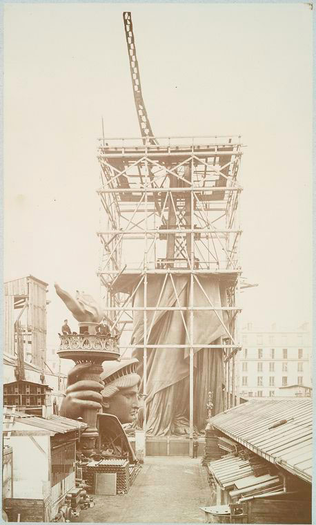 Rare Photos of the Statue of Liberty Being Built in 1883