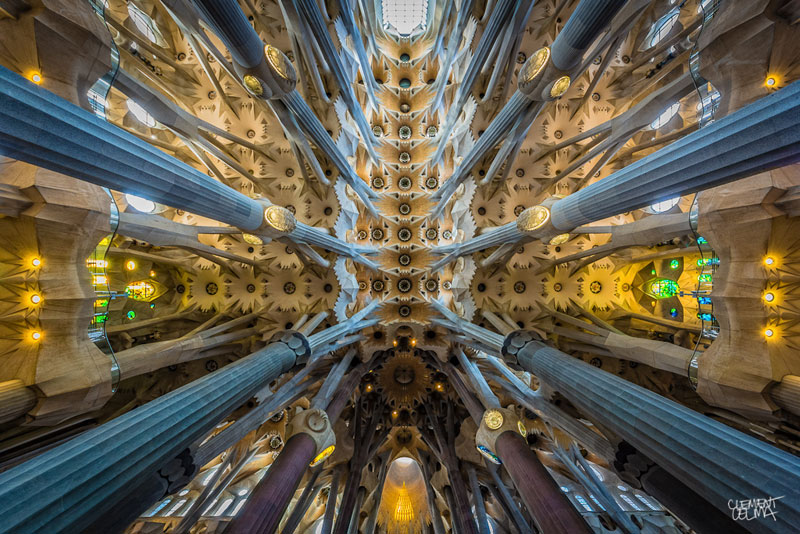 Hypnotic Views of the Sagrada Familia Ceiling by Clement Celma