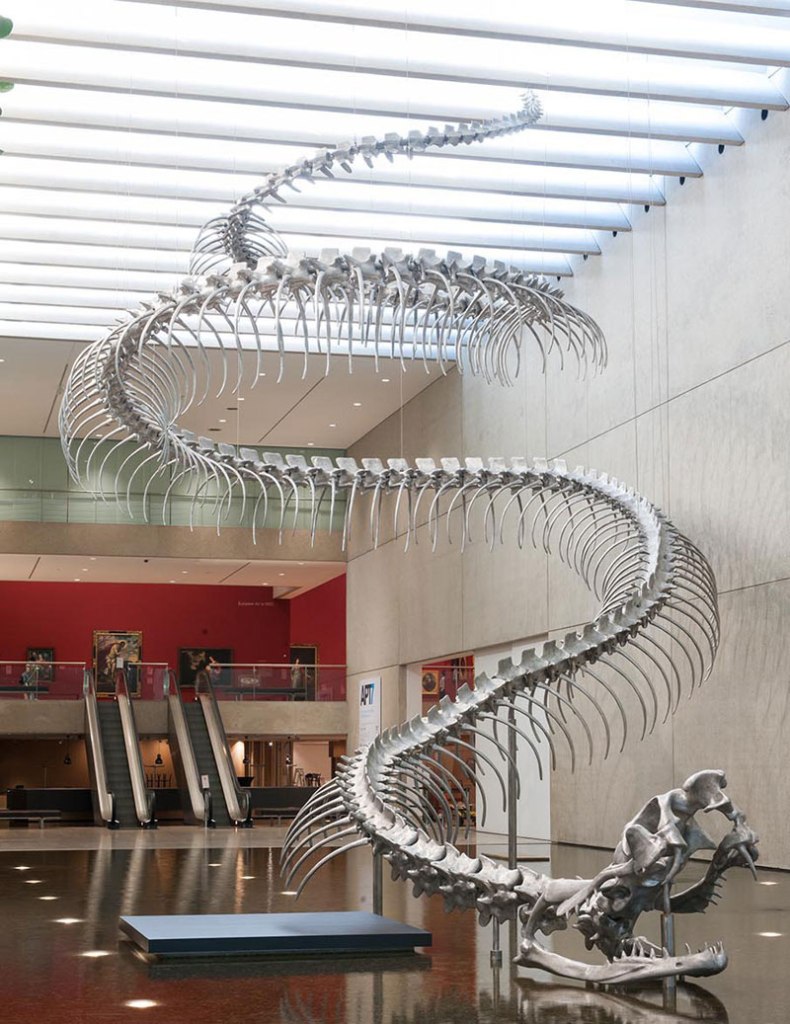 175 ft Snake Skeleton by Huang Yong Ping
