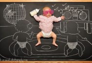 The Chalkboard Adventures of a Newborn Baby