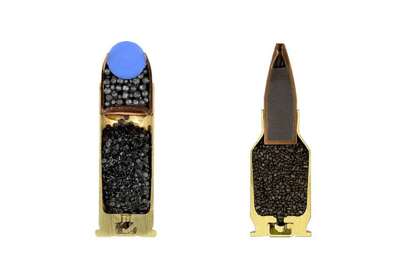 Detailed Cross-Sections of Ammunition