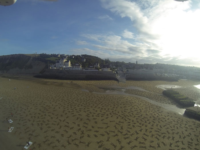 Volunteers Etch 9000 Figures onto Normandy Beach in D-Day Memorial ...