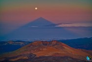 Picture of the Day: A Triangular Volcano Shadow