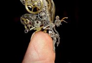 15 Sculptures Made from Old Watch Parts