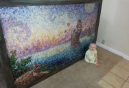 Artistic Mom Makes Amazing Mosaic with 10,000 ‘Dots’ of Play-Doh