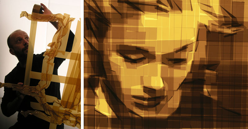 Mark Khaisman Makes Art with Everyday Packing Tape