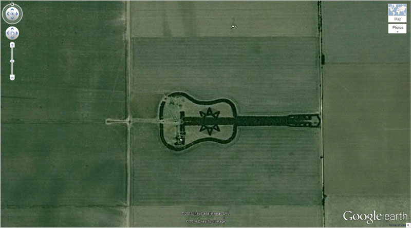 guitar-forest google earth