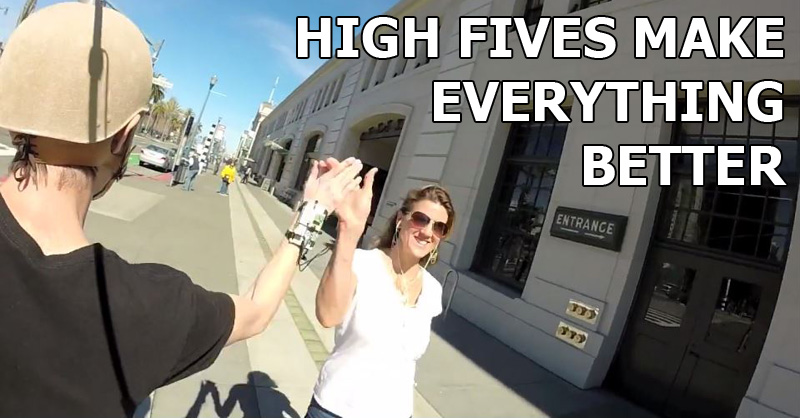 This Guy Made a High Five Camera Because High Fives Make Everything Better