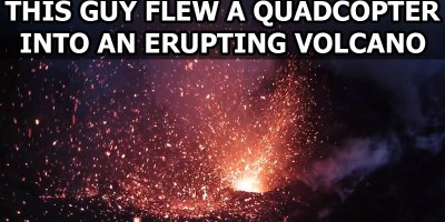 This Guy Flew a Quadcopter Into an Erupting Volcano. The Footage is Incredible