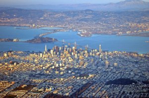 san francisco aerial from an airplane san francisco aerial from an airplane