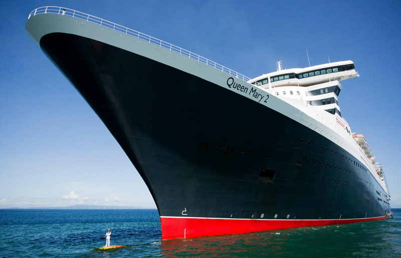 Standing on the Bulbous Bow of the World’s Largest Ocean Liner ...