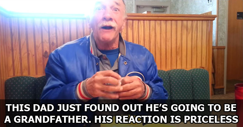 This Dad Just Found Out He's Going to be a Grandfather. His Reaction is Priceless