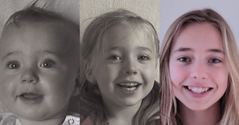 Dad Makes 4-minute Timelapse of Daughter's Transformation from 0-14