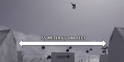 Jesper Tjader Double Backflips Over 180 ft Wide Halfpipe