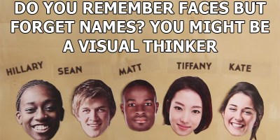 Remember Faces but Forget Names? You Might Be a Visual Thinker