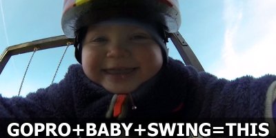 This Baby Wore a GoPro on the Swing Set. Yes There was Drool