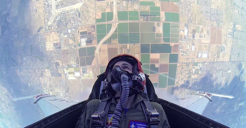 This Guy Got to Ride in an F16 so He Took a GoPro with Him