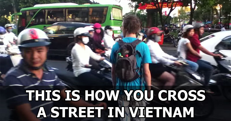 The Art of Street Crossing in Vietnam