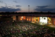 Stadium in Berlin Gets Turned Into Giant Living Room with 750 Couches and 700″ TV