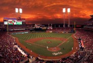Picture of the Day: Crimson Skies at the Reds Game
