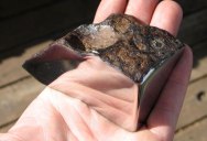 This is a Cut and Polished Chinga Meteorite