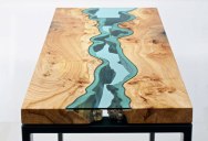 Furniture with Rivers of Glass Running Through Them