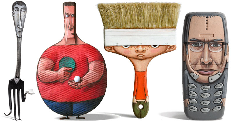 15 Household Objects Transformed Into Cartoon Characters