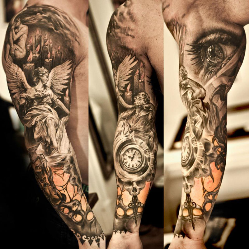 Insanely Detailed Sleeve Tattoos by Niki Norberg