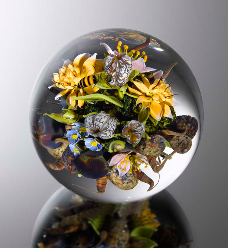 Stunning Miniature Gardens Encased in Clear Glass Orbs
