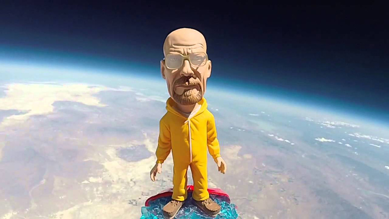 A Walter White Bobblehead Got Sent to Space and Came Down as Heisenberg