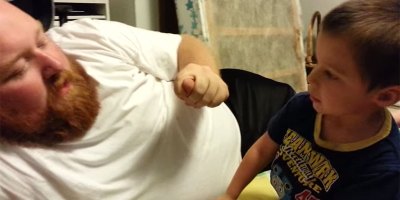 Little Kid is Crushed When Dad Takes His Ear