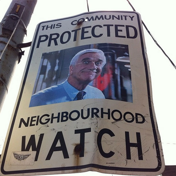 Adding Superheroes and Crime Fighters to Neighborhood Watch Signs ...